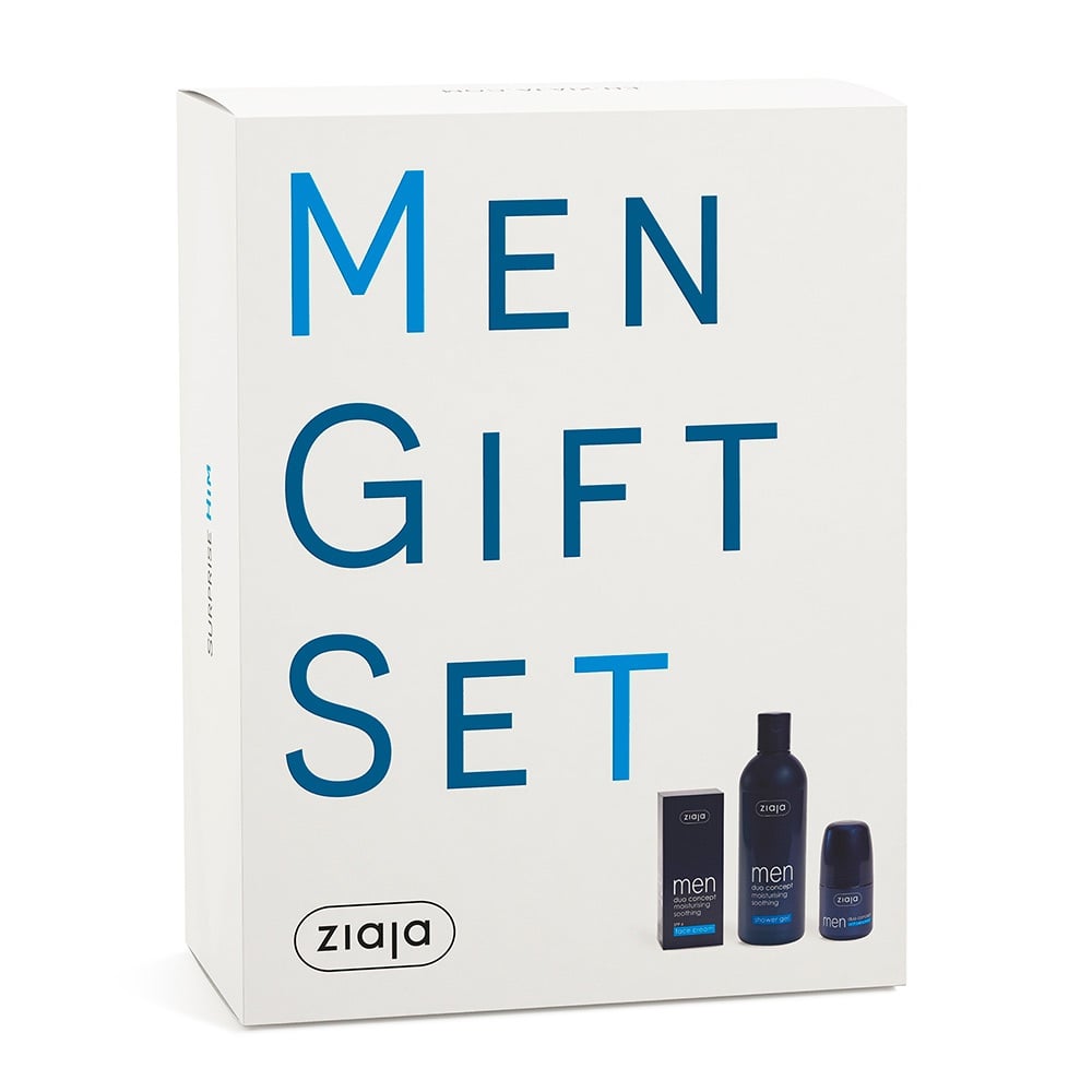 Coffret de Soins pour Homme Les Essentiels Visage & Corps (Gel Douche 300ml + Déodorant 60ml + Soin Visage 50ml)