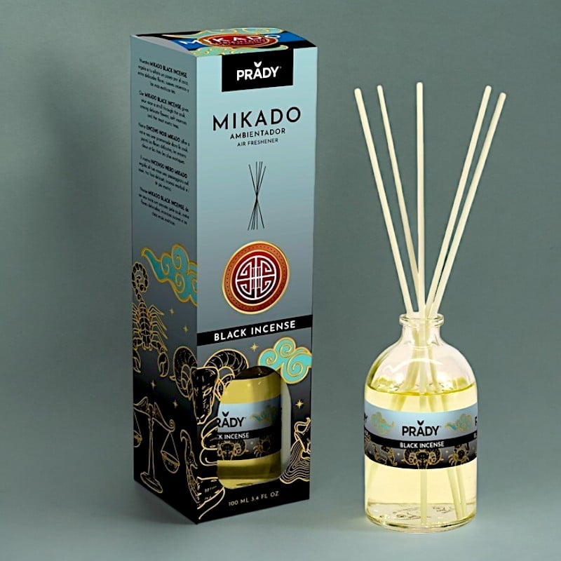 Prady Mikado Désodorisant Black incense Paris Rose & Patchouli 100ml