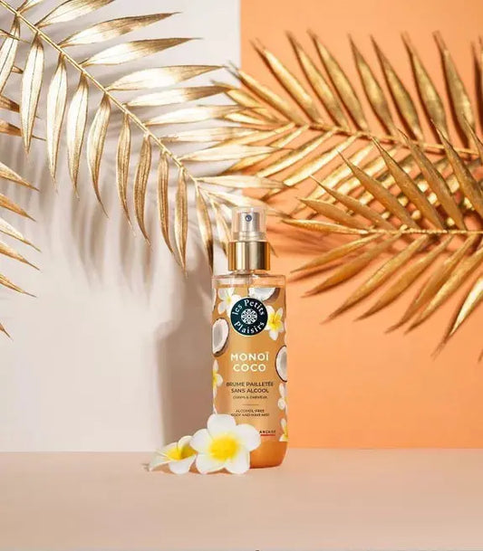 Brume parfumée pailletée Monoï Coco Sans Alcool 200ml San'Co