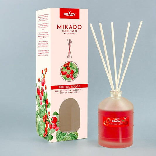Prady Mikado Désodorisant Fruits rouges Paris Rose & Patchouli 100ml