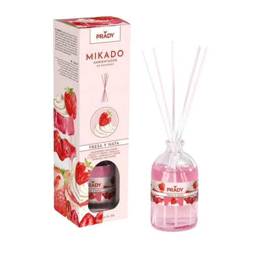 Prady Mikado Désodorisant Fraise et Crème Paris Rose & Patchouli 100ml