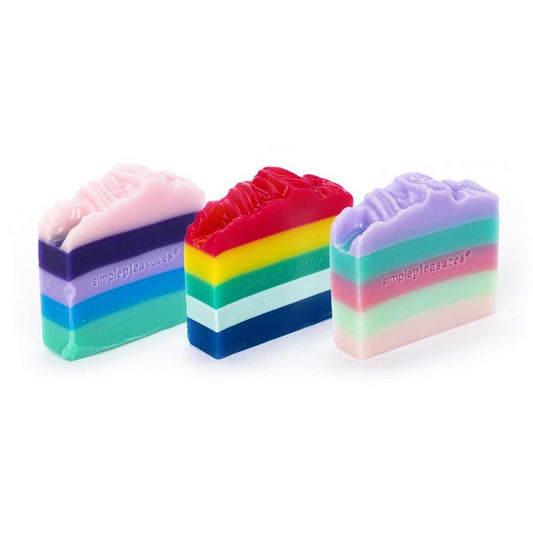 Savon tranche 3 modèles et senteurs assortis FRUIT FIESTA, Monoï-Coco-Pastèque