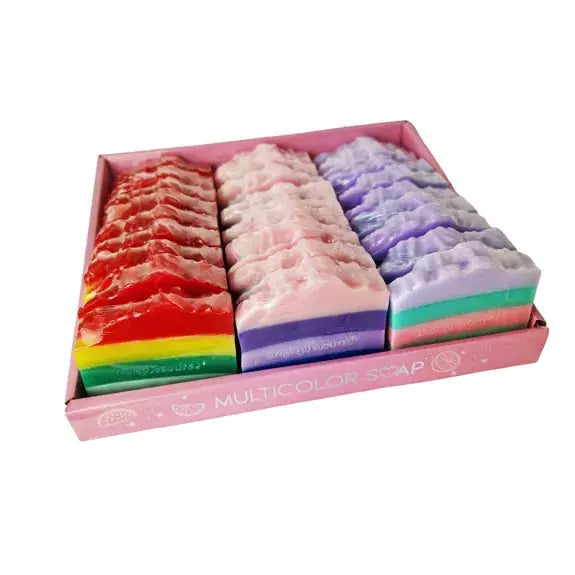 Savon tranche 3 modèles et senteurs assortis FRUIT FIESTA, Monoï-Coco-Pastèque San'Co